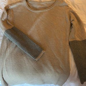 Brown and Gray Crewneck Sweater